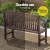 Gardeon 2-Seater Wooden Garden Bench - Durable Fir Wood, 300kg Capacity, Weather-Resistant, Brown Finish, 120cm