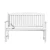 Gardeon 2-Seater Outdoor Wooden Garden Bench - White Fir Wood, Weather-Resistant, 300kg Capacity, Elegant Jali Design