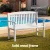 Gardeon 2-Seater Outdoor Wooden Garden Bench - White Fir Wood, Weather-Resistant, 300kg Capacity, Elegant Jali Design
