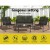 Gardeon Outdoor Sofa Set - 4-Piece Lounge with Tempered Glass Table, Weather-Resistant Textilene, Steel Frame, Black Gardeon Outdoor Sofa Set - 4-Piece Lounge with Tempered Glass Table, Weather-Resistant Textilene, Steel Frame, Black