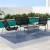 Gardeon Outdoor Sofa Set - 4-Piece Lounge with Tempered Glass Table, Weather-Resistant Textilene, Steel Frame, Black Gardeon Outdoor Sofa Set - 4-Piece Lounge with Tempered Glass Table, Weather-Resistant Textilene, Steel Frame, Black