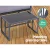 Gardeon 4-Piece Black Rattan Outdoor Sofa Set with Storage Cover, Tempered Glass Table, and Washable Cushions