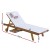 Gardeon 2x Wooden Sun Lounger with Wheels - Adjustable Fir Wood Day Bed, UV-Resistant, White Cushions, 195cm x 68cm x Gardeon 2x Wooden Sun Lounger with Wheels - Adjustable Fir Wood Day Bed, UV-Resistant, White Cushions, 195cm x 68cm x