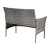 Gardeon 4 Seater Outdoor Sofa Set - Grey Wicker, Steel Frame, Cushions, Tempered Glass Table, Indoor/Outdoor Use