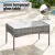 Gardeon 4 Seater Outdoor Sofa Set - Grey Wicker, Steel Frame, Cushions, Tempered Glass Table, Indoor/Outdoor Use