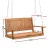 Gardeon Wooden Porch Swing Chair, 2-Seater, Teak Finish, 300kg Capacity, Indoor/Outdoor Use, Easy Assembly, 119x65x55cm
