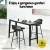 Gardeon 2PC Outdoor Bar Stools - UV-Resistant Polypropylene Seat, Metal Frame, Adjustable Feet, 100cm Height, Black