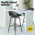 Gardeon 2PC Outdoor Bar Stools - UV-Resistant Polypropylene Seat, Metal Frame, Adjustable Feet, 100cm Height, Black