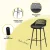 Gardeon 2PC Outdoor Bar Stools - UV-Resistant Polypropylene Seat, Metal Frame, Adjustable Feet, 100cm Height, Black