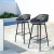 Gardeon 2PC Outdoor Bar Stools - UV-Resistant Polypropylene Seat, Metal Frame, Adjustable Feet, 100cm Height, Black