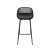 Gardeon 4-Piece Outdoor Bar Stools - UV-Resistant Polypropylene Seats, Metal Frame, Adjustable Feet - Black, 100cm High