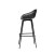 Gardeon 4-Piece Outdoor Bar Stools - UV-Resistant Polypropylene Seats, Metal Frame, Adjustable Feet - Black, 100cm High