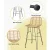 Gardeon 2 Piece Outdoor Wicker Bar Stools - Stylish UV-Resistant Dining Chairs with Steel Frame, 92cm Height