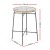 Gardeon Outdoor Bar Table - Wicker & Glass, 70x70x100cm, UV-Resistant, Adjustable Feet, Sturdy Steel Frame, Beige/Black