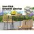 Gardeon Outdoor Bar Table - Wicker & Glass, 70x70x100cm, UV-Resistant, Adjustable Feet, Sturdy Steel Frame, Beige/Black