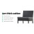 Gardeon 2-Piece Outdoor Bar Stools - Hand-Woven Rattan, UV-Resistant, Steel Frame, 5cm Cushions, 103cm Height,