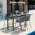 Gardeon 5-Piece Outdoor Bar Set | Handwoven Rope Chairs & Powder-Coated Steel Table | Water-Resistant Cushions | Seats 4