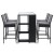 Gardeon 5-Piece Outdoor Bar Set - Stylish PE Wicker Design with Tempered Glass Table & Cushions for Patio Dining