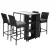 Gardeon 5-Piece Outdoor Bar Set - Stylish PE Wicker Design with Tempered Glass Table & Cushions for Patio Dining