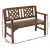Gardeon Outdoor Wooden Garden Bench - Handcrafted Fir Wood, Lattice Backrest, 2-Seat, Weather-Resistant, 250kg Capacity
