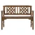 Gardeon Outdoor Wooden Garden Bench - Handcrafted Fir Wood, Lattice Backrest, 2-Seat, Weather-Resistant, 250kg Capacity