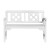 Gardeon White Wooden Garden Bench - 2 Seat Fir Wood Patio Furniture with Lattice Backrest, 250kg Capacity, 102x52x78cm