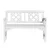 Gardeon White Wooden Garden Bench - 2 Seat Fir Wood Patio Furniture with Lattice Backrest, 250kg Capacity, 102x52x78cm