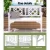 Gardeon White Wooden Garden Bench - 2 Seat Fir Wood Patio Furniture with Lattice Backrest, 250kg Capacity, 102x52x78cm