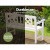Gardeon White Wooden Garden Bench - 2 Seat Fir Wood Patio Furniture with Lattice Backrest, 250kg Capacity, 102x52x78cm