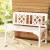 Gardeon White Wooden Garden Bench - 2 Seat Fir Wood Patio Furniture with Lattice Backrest, 250kg Capacity, 102x52x78cm
