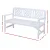 Gardeon 3-Seater White Wooden Garden Bench - Handcrafted Fir Wood, Weather-Resistant, 142x62x88cm, 300kg Capacity