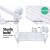 Gardeon 3-Seater White Wooden Garden Bench - Handcrafted Fir Wood, Weather-Resistant, 142x62x88cm, 300kg Capacity