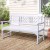 Gardeon 3-Seater White Wooden Garden Bench - Handcrafted Fir Wood, Weather-Resistant, 142x62x88cm, 300kg Capacity