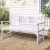 Gardeon 3-Seater White Wooden Garden Bench - Handcrafted Fir Wood, Weather-Resistant, 142x62x88cm, 300kg Capacity
