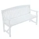 Gardeon 5FT White Wooden Garden Bench, 3-Seater Patio Furniture, Durable Fir Wood, 360kg Capacity, Weather-Resistant