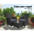 Gardeon 3PC Outdoor Bistro Set - Black Wicker Chairs & Glass Table, UV & Weather Resistant, Cushioned Comfort