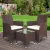 Gardeon 3PC Outdoor Bistro Set: Brown Wicker Patio Furniture with Cushioned Chairs & Glass Top Table, Weather-Resistant
