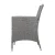 Gardeon 3PC Outdoor Bistro Set - Grey Wicker Chairs & Table with Cushions, Steel Frame, UV & Weather Resistant