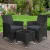 Gardeon 3PC Outdoor Bistro Set - Black Wicker Chairs & Glass Table, Weatherproof, UV-Resistant, Cushioned Comfort