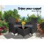 Gardeon 3PC Outdoor Bistro Set - Black Wicker Chairs & Glass Table, Weatherproof, UV-Resistant, Cushioned Comfort Gardeon 3PC Outdoor Bistro Set - Black Wicker Chairs & Glass Table, Weatherproof, UV-Resistant, Cushioned Comfort