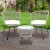 Gardeon 3PC Outdoor Bistro Set with Weather-Resistant Rattan, Tempered Glass Table, and Cushioned Grey Chairs for Patio