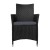 Gardeon Idris 2PC Outdoor Dining Chairs - PE Wicker, Steel Frame, Cushioned Comfort, UV & Weather Resistant, 84cm