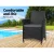 Gardeon Idris 2PC Outdoor Dining Chairs - PE Wicker, Steel Frame, Cushioned Comfort, UV & Weather Resistant, 84cm