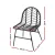 Gardeon 2x Black Wicker Patio Chairs - Steel Frame, Weather-Resistant, Indoor/Outdoor, No Assembly, 150kg Capacity