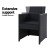 Gardeon Hugo 2PC Outdoor Wicker Dining Chairs, Foldable Backrest, UV-Resistant, Steel Frame, 55x55x86cm