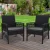 Gardeon 2PC Outdoor Wicker Dining Chairs - UV-Resistant, High-Density Foam Cushions, Powder-Coated Steel Frame
