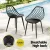 Gardeon 4PC Black Outdoor Dining Chairs - Weather & UV-Resistant, Metal Legs, PP Frame, 40.5x48x83.5cm, Indoor