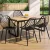 Gardeon 4PC Black Outdoor Dining Chairs - Weather & UV-Resistant, Metal Legs, PP Frame, 40.5x48x83.5cm, Indoor