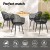Gardeon 4PC Black Outdoor Dining Chairs, Water & UV-Resistant, PP Frame, Easy Clean, Indoor/Outdoor Use