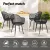 Gardeon 4PC Black Outdoor Dining Chairs, Water & UV-Resistant, PP Frame, Easy Clean, Indoor/Outdoor Use